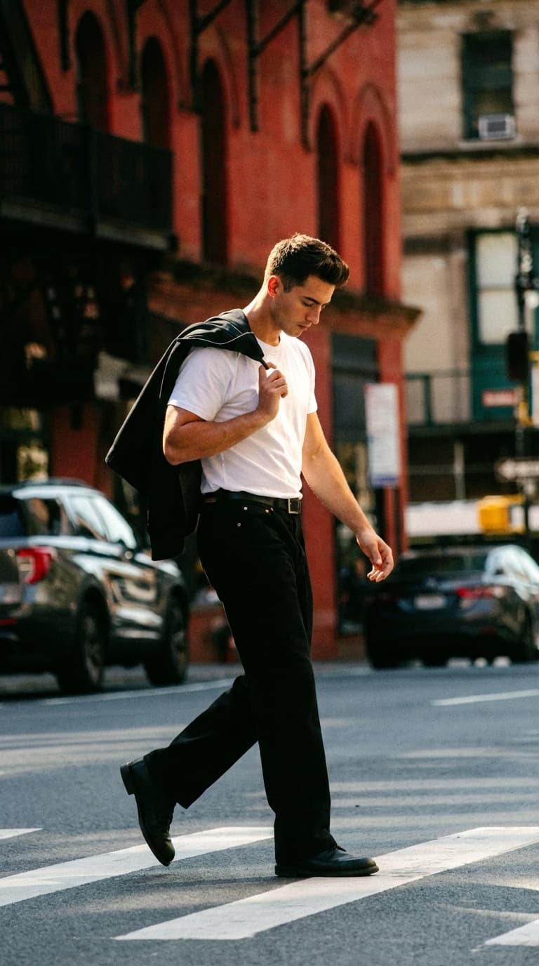 Casual Street Style Photo in Urban Setting